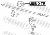 Febest JSB-XTR Rear Stabilizer Bar Bush