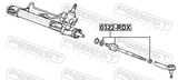 Febest 0322-RDX Steering Tie Rod