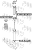 Febest HYSI-TUC18RUP Rear Spring Upper Seat