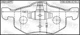 Febest 0501-EPF Pad Kit, Disc Brake, Front (With Anti-Rattle Spring)