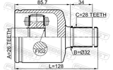 Febest 3211-ESCV Inner CV Joint