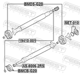 Febest BMCB-G20 Drive Shaft Bearing