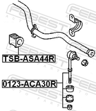 Febest TSB-ASA44R Rear Stabilizer Bar Bush D18