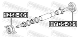 Febest HYDS-001 Drive Shaft Coupling