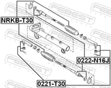 Febest NRKB-T30 Steering Gear Boot
