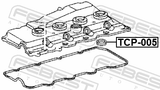 Febest TCP-005 Seal Ring, Spark Plug Tube