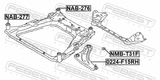 Febest NMB-T31F Subframe Cushion