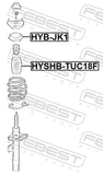 Febest HYB-JK1 Front Shock Absorber Bearing