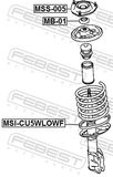 Febest MSI-CU5WLOWF Front Spring Lower Seat