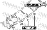 Febest NM-R51M2 Frame Cushion