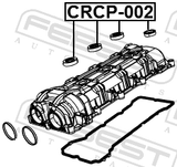 Febest CRCP-002 Seal Ring, Spark Plug Tube