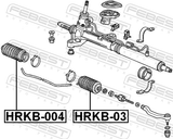 Febest HRKB-004 Steering Rack Boot Right