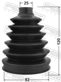 Febest 0317P-057 Boot Outer CV Joint Kit Pvc 92X120X25