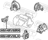Febest HM-HRVMRH Front Right Engine Mount Mt