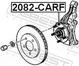 Febest 2082-CARF Front Wheel Hub
