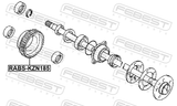 Febest RABS-KZN185 Ring ABS