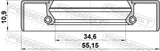 Febest 95GDS-36551111X Drive Shaft Oil Seal 34.6X55.15X10.9