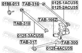 Febest 0125-3ACU35 Rear Transverse Link