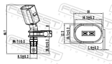 Febest 23606-006 ABS Sensor Front Left