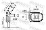 Febest 23606-014 ABS Sensor