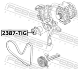 Febest 2387-TIG Tension Pulley
