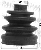 Febest 1217-EFAT Boot Outer CV Joint Kit 83X99X24