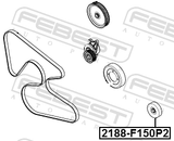 Febest 2188-F150P2 Pulley Idler