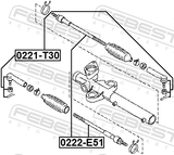 Febest 0222-E51 Steering Tie Rod