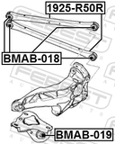 Febest BMAB-018 Rear Rod Bushing