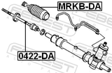 Febest MRKB-DA Steering Gear Boot