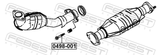 Febest 0498-001 Exhaust Pipe Mounting Bolt
