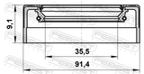 Febest 95FEY-37910909L Oil Seal Transaxle Case 35.5X91.4X9.1X9.1