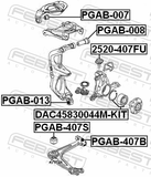 Febest PGAB-008 Front Arm Bushing
