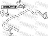 Febest LRSB-RRIIF Front Stabilizer Bar Bush