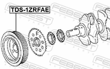 Febest TDS-1ZRFAE Crankshaft Pulley