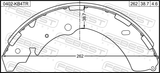 Febest 0402-KB4TR Shoe Kit, Rear Brake - Kit (With Anti-Rattle Spring)