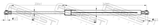 Febest 02117-004 Trunk Gas Strut (With End Damping) L536/410N