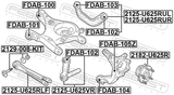 Febest FDAB-105Z Rear Knuckle Floating Bushing