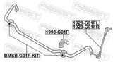 Febest 1923-G01FL Front Left Stabilizer Link / Sway Bar Link