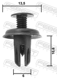 Febest 88570-041 Retainer Clip