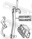Febest 1623-002FL Link, Height Control Sensor