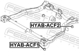 Febest HYAB-ACF2 Subframe Bushing