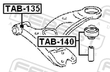 Febest TAB-140 Rear Bushing, Front Control Arm