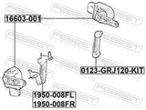 Febest 1950-008FR Link, Height Control Sensor