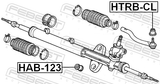 Febest HTRB-CL Tie Rod End Boot 28X27.75X12.73