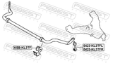 Febest 0423-KL3TFL Front Left Stabilizer Link / Sway Bar Link