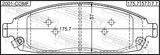 Febest 2001-COMF Pad Kit, Disc Brake, Front
