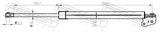 Febest 05117-002RH Tailgate Gas Strut Right