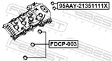 Febest FDCP-003 Seal Ring, Spark Plug Tube