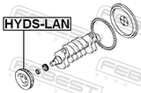 Febest HYDS-LAN Crankshaft Pulley